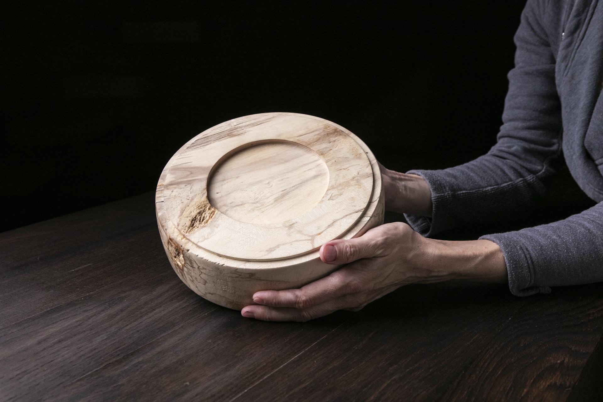 Natural Spalted Platter A10J68 - Image 3