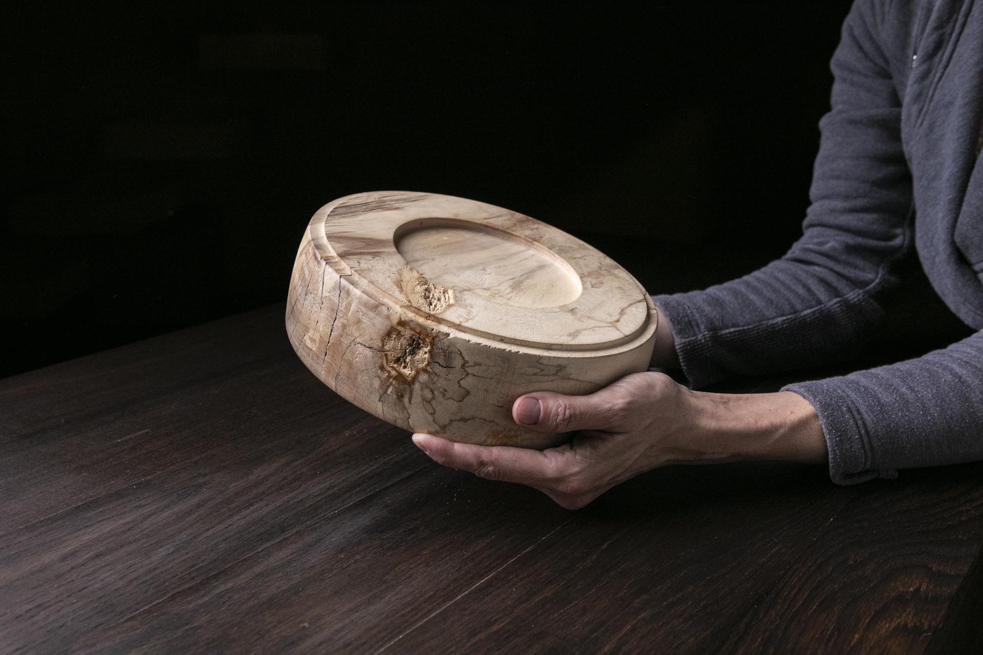 Natural Spalted Platter A10J68 - Image 2