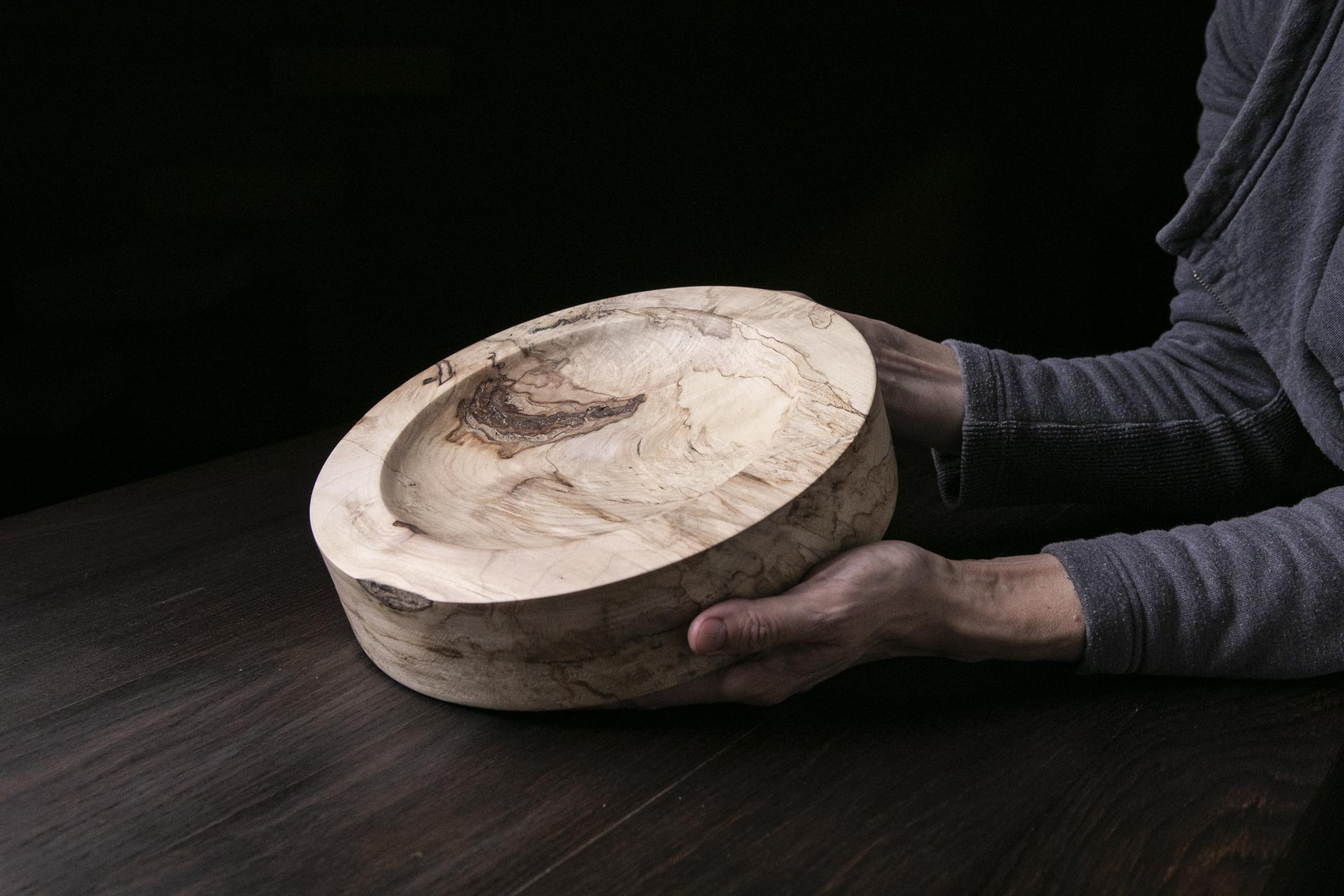 Natural Spalted Platter A10J69