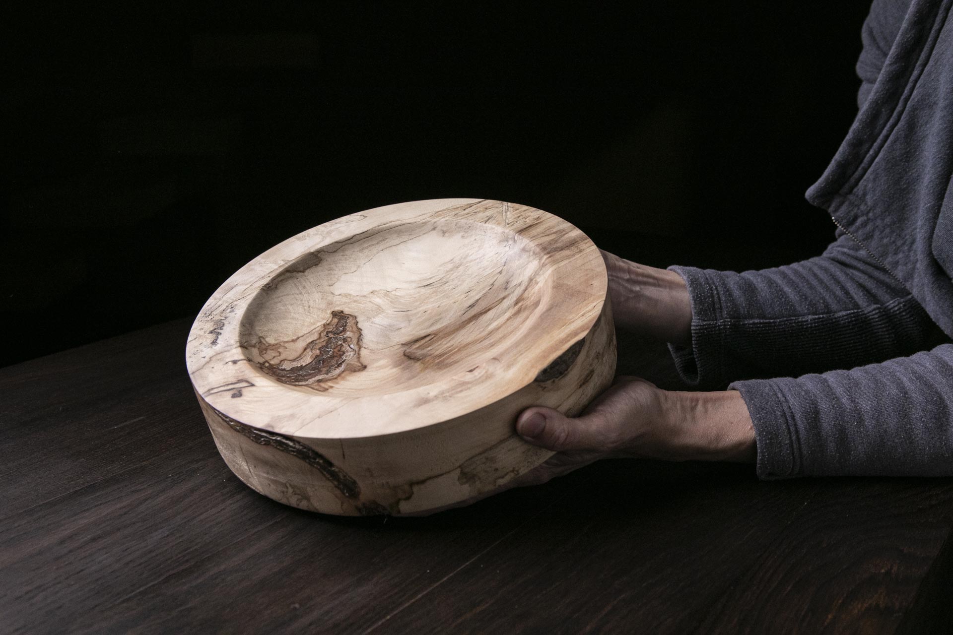 Natural Spalted Platter A10J69 - Image 2