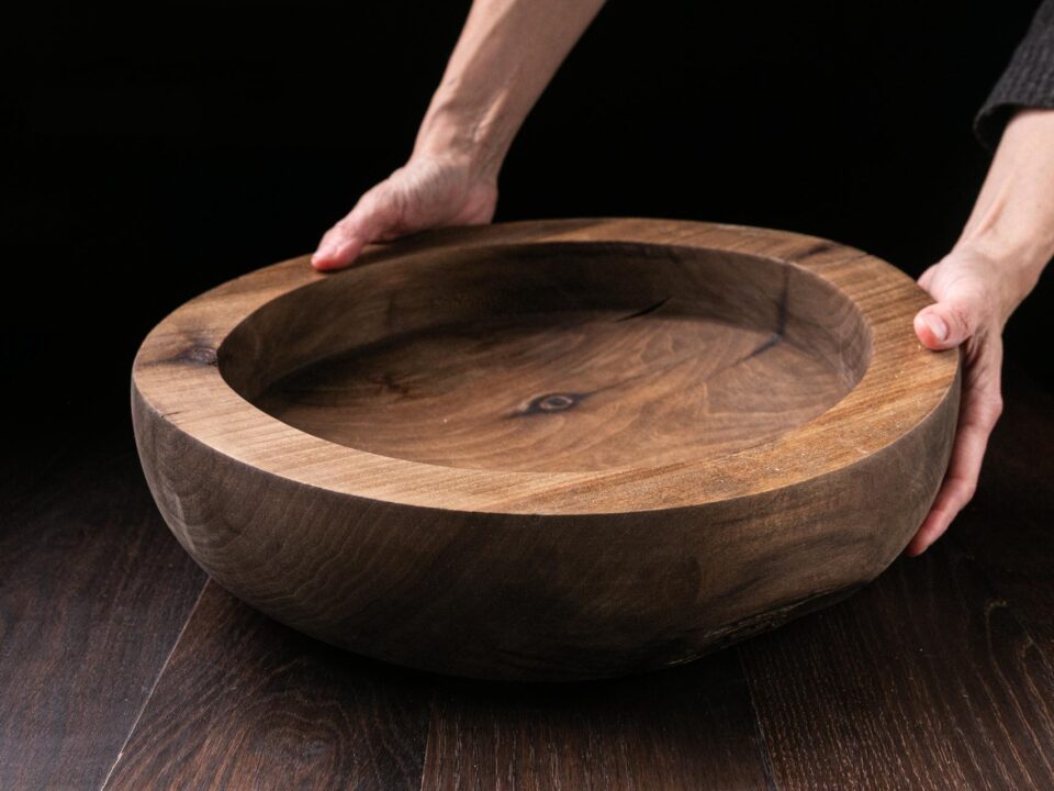 Spalted Birch Shallow Bowl A12J105